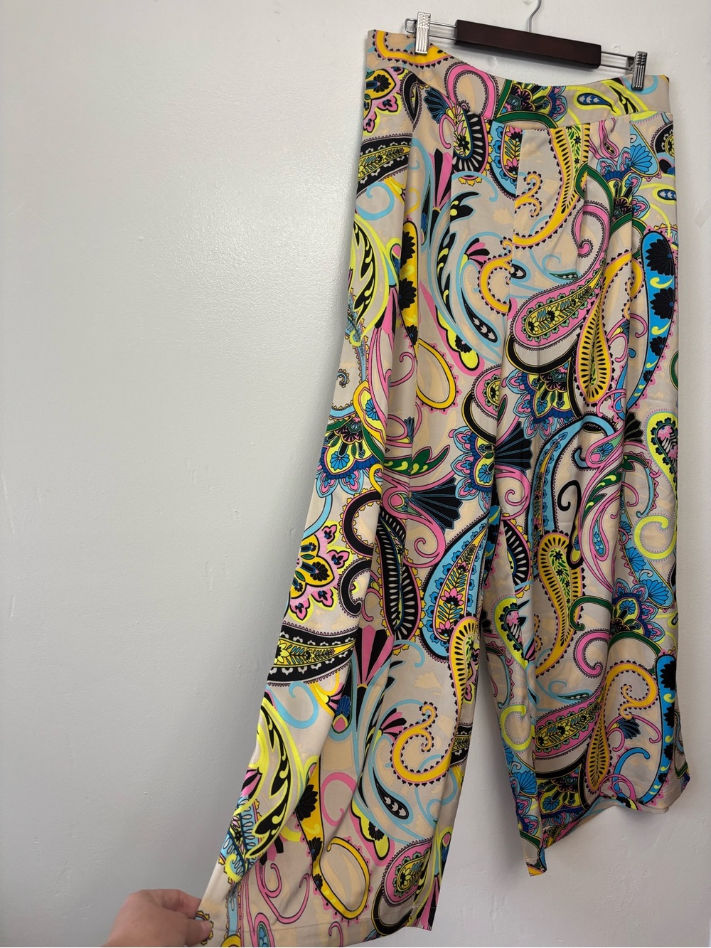 Nina Parker Plus Size 1X Paisley Wide Leg Palazzo Pants
